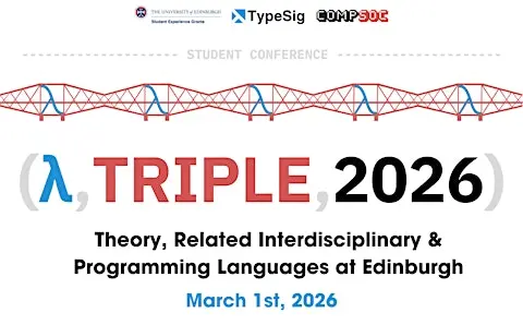 TRIPLE event image at The Nucleus Building, The University of EdinburghEdinburgh, Edinburgh, Thomas Bayes Road, Edinburgh EH9 3FG